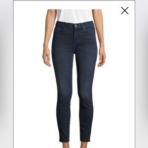 7 for All Man Kind- dark wash, high waist, skinny jeans